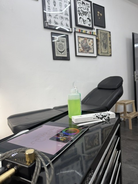 Tattoo-Arbeitsplatz im Puzzles Studio
