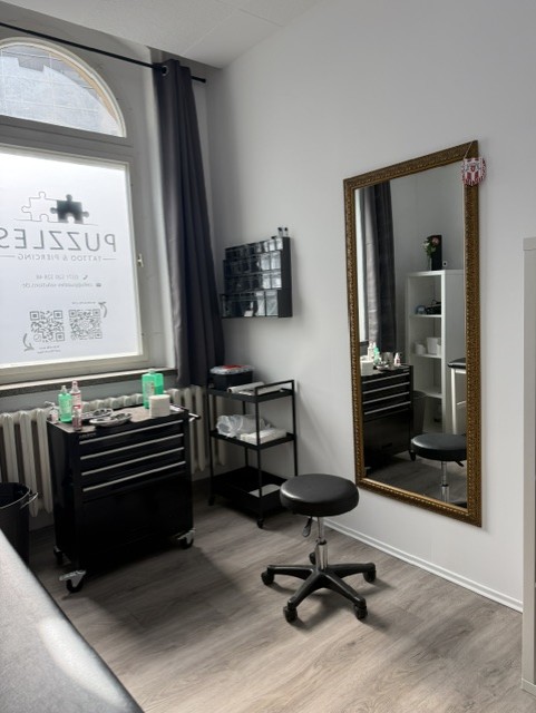 Tattoo-Arbeitsplatz im Puzzles Studio